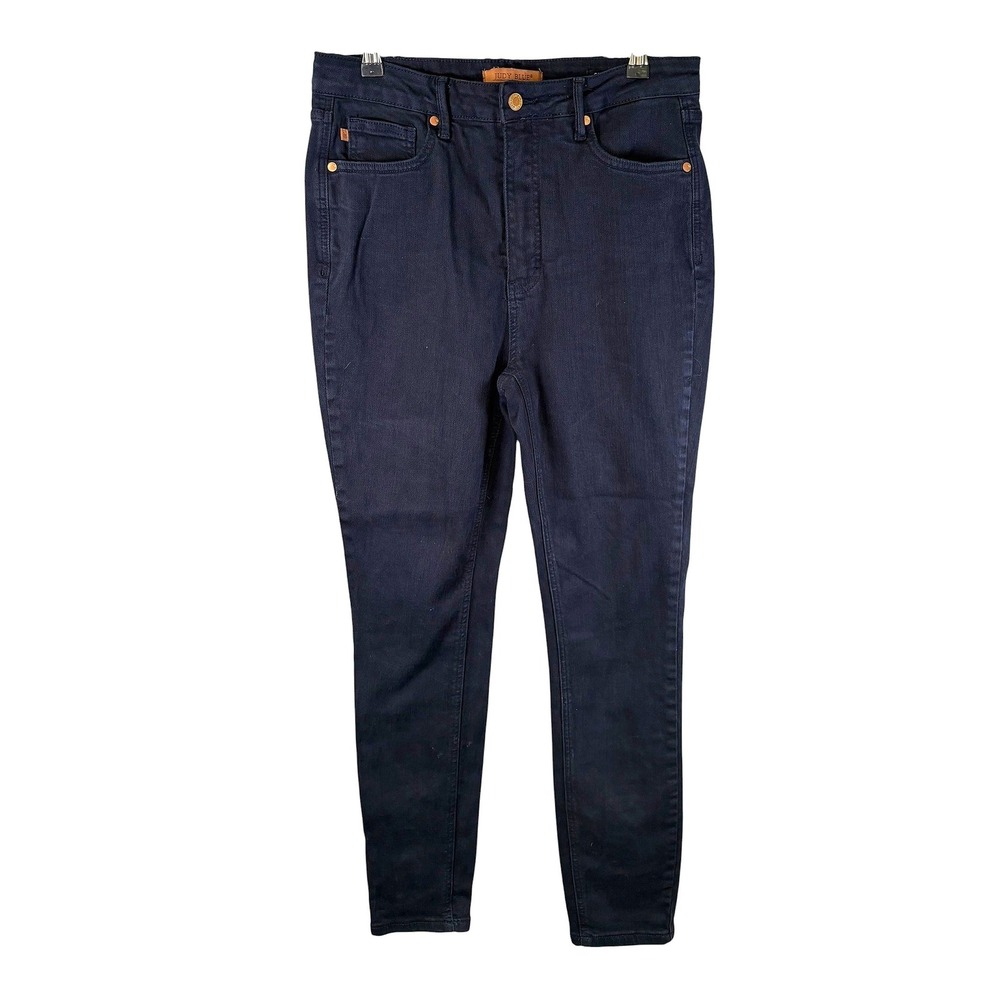 Judy‎ Blue Womens Navy Blue High Rise Garment Dyed Skinny Jeans  Size 13/31